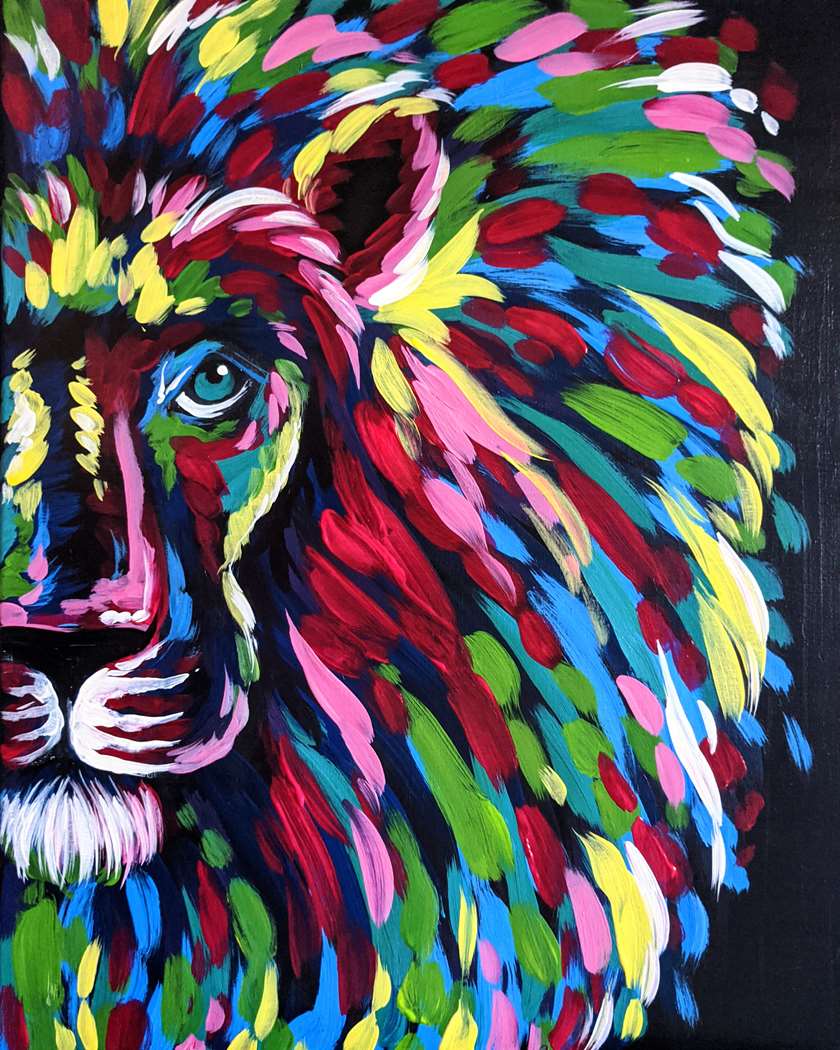 Colorful Lion